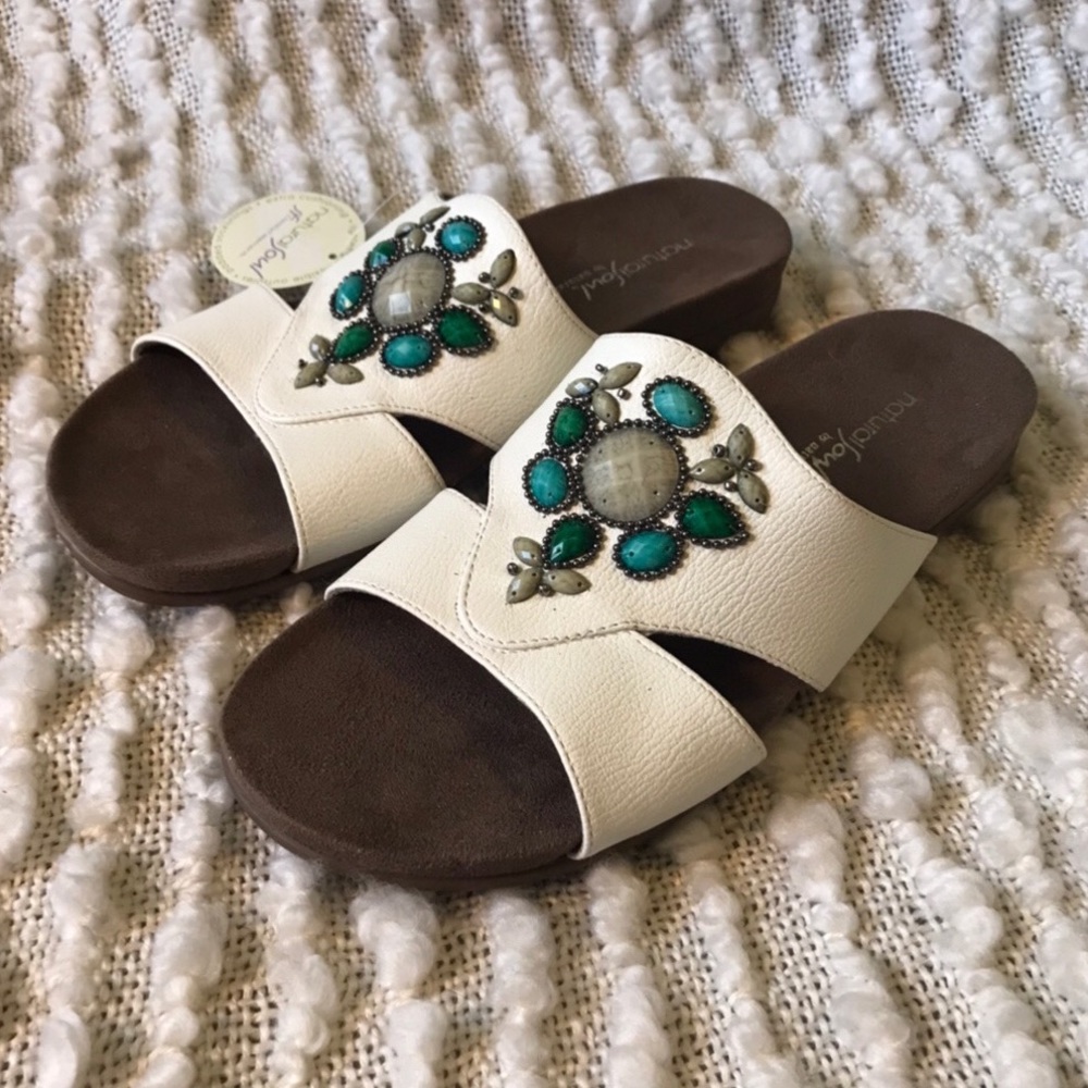 Naturalizer Natural Soul Beaded Sandal NWT Sz 9.5 - Picture 7 of 11